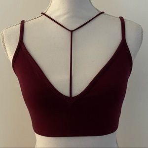Express Maroon Bralette